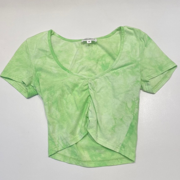 Superdown green crop top - Picture 2 of 4